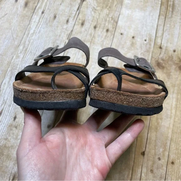 Noat Women’s Fresno Leather Sandal Adjustable Buckle Toe Loop - Picture 6 of 11